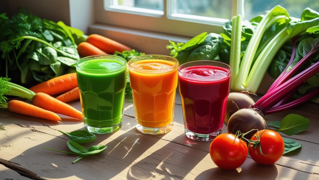 Jus de Légumes Sains & Savoureux : 3 Recettes Faciles avec un FreshJuice Blender Portable