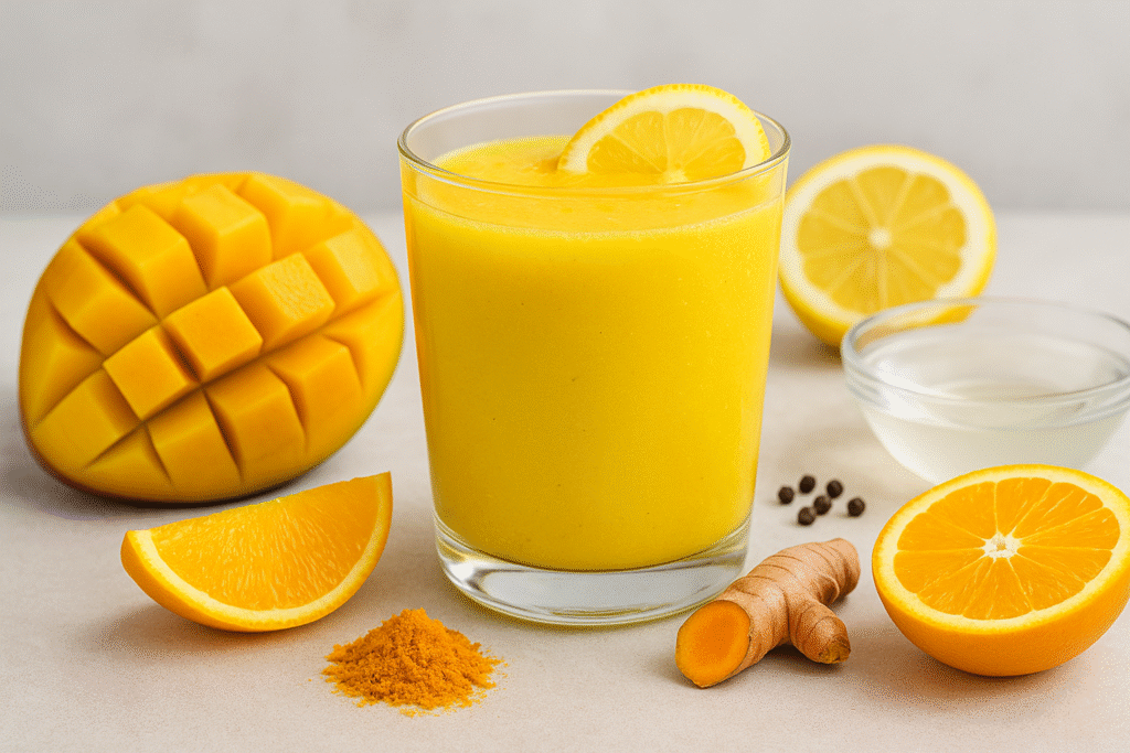 Jus Vitalité Mangue & Curcuma – Énergie et Antioxydants
